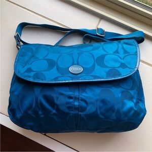 Coach Blue Shoulder Bag